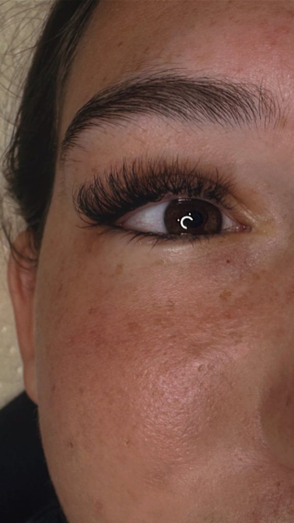 Lash extensions by Taylored Beauty